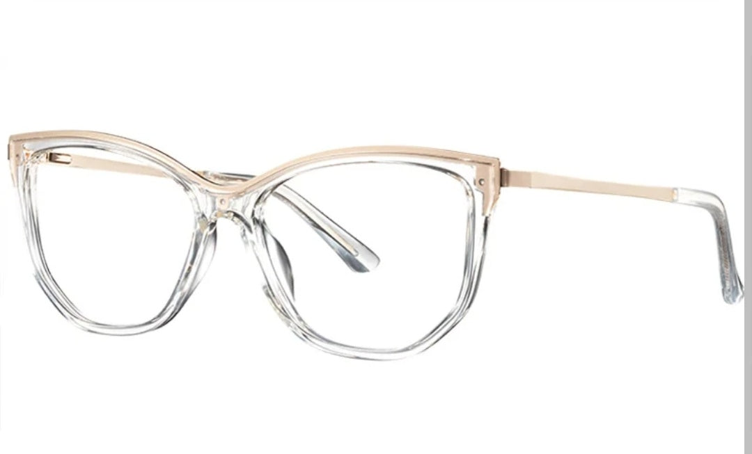 Clear Transparent Eyewear Cat Eye Glasses