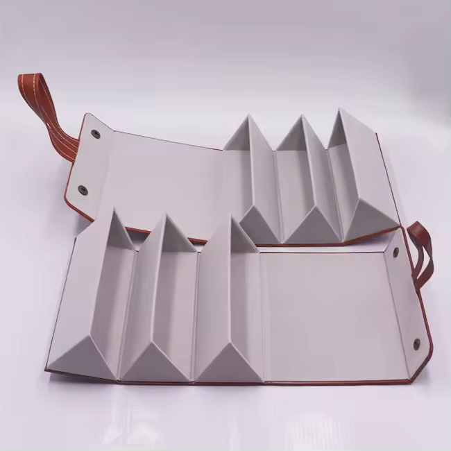 3 Slot Eyeglasses Storage Display Travel Folding Sunglasses Case