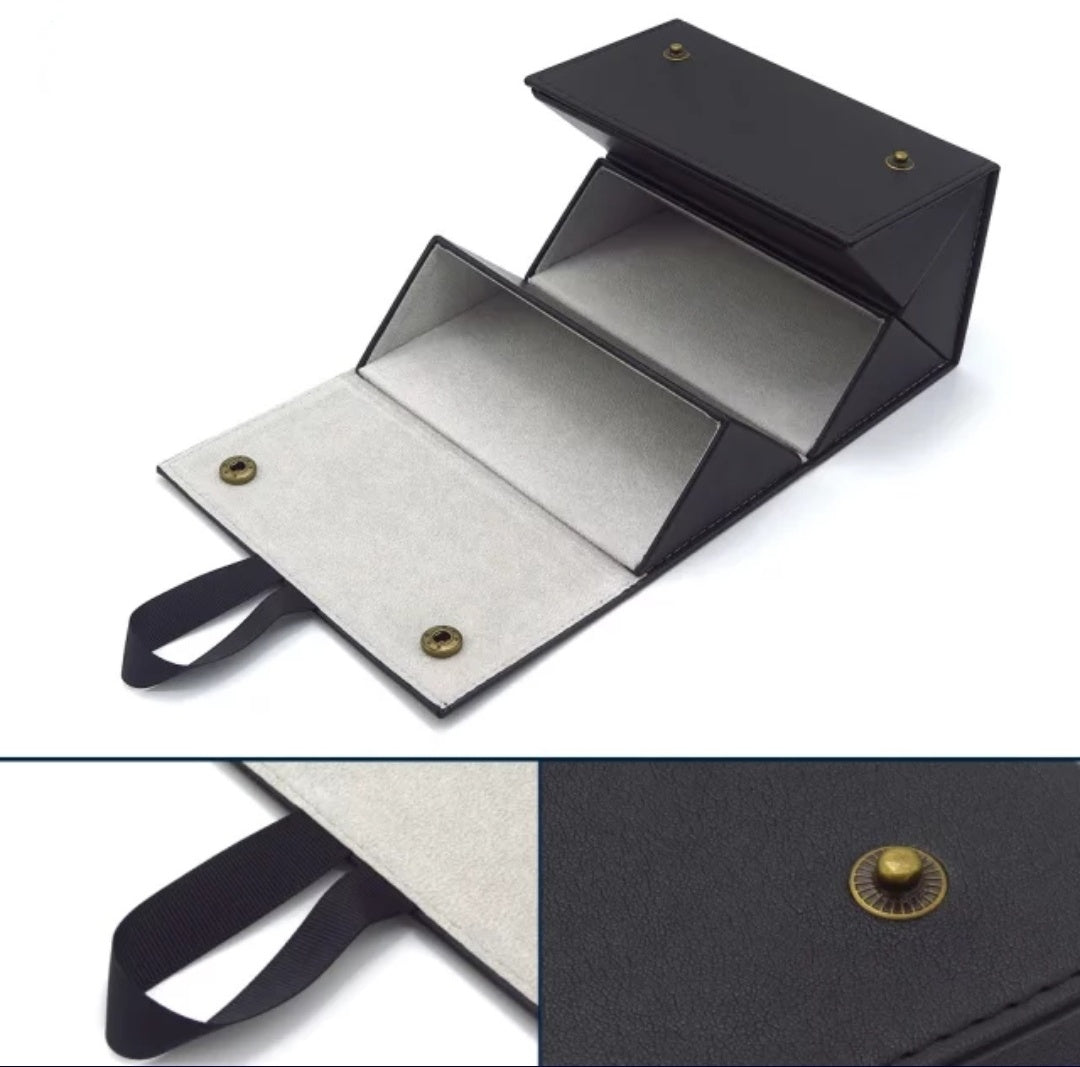 3 Slot Eyeglasses Storage Display Travel Folding Sunglasses Case