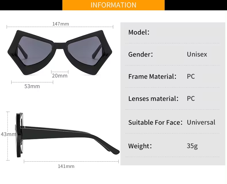 Unique Butterfly Design Sun Glasses