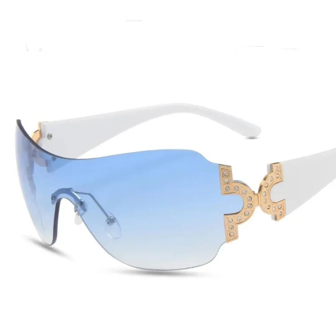 High Quality gafas y2k Retro Diamond Glasses