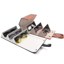 Eye Paparazzi Luxury 3-Slot Sunglasses Organizer – Portable Travel Case & Hanging Storage Holder