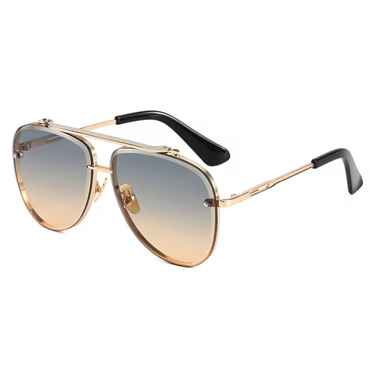 Anti-UV400 Men Women Brand Designer Metal Frame