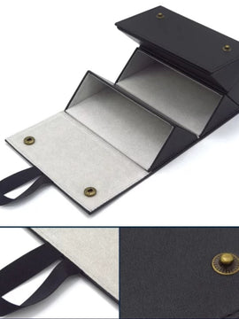 3 Slot Eyeglasses Storage Display Travel Folding Sunglasses Case