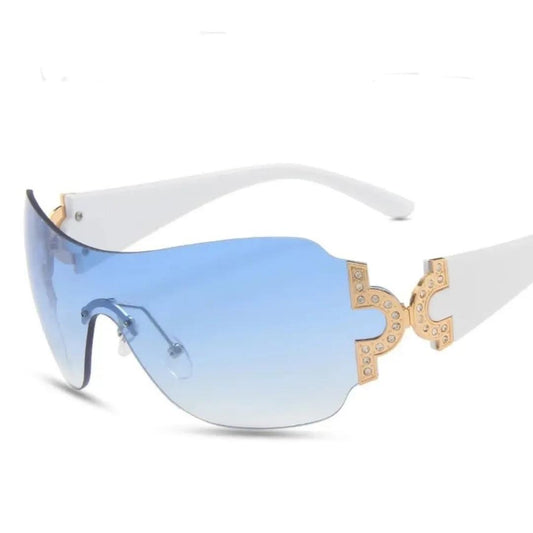 High Quality gafas y2k Retro Diamond Glasses